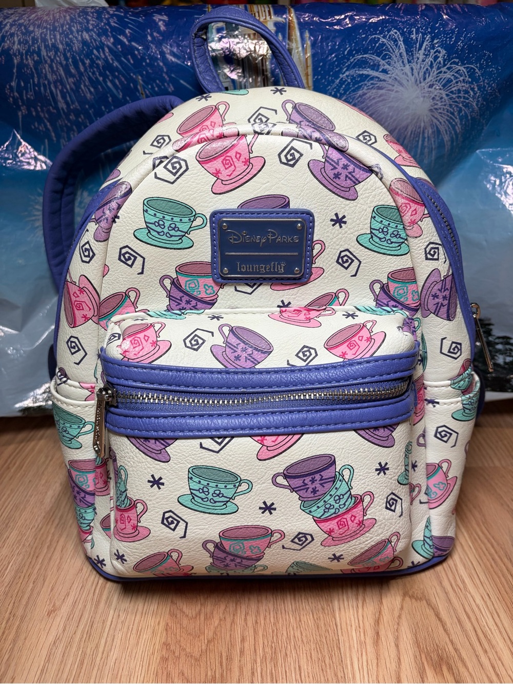 Disney Parks Loungefly Alice in Wonderland Mad Tea Party Teacups Backpack